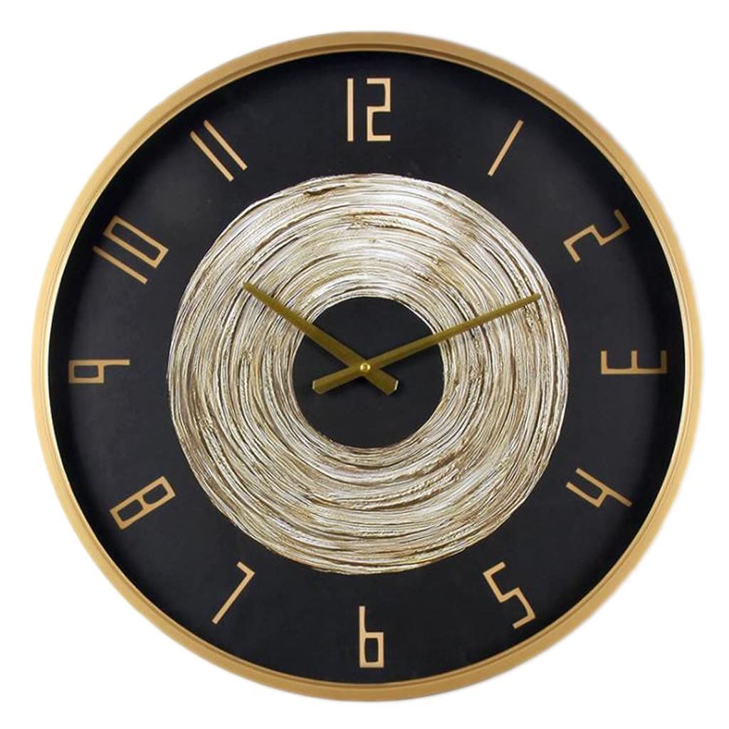 Horloge murale sans tic-tac quartz muet pour salon serein