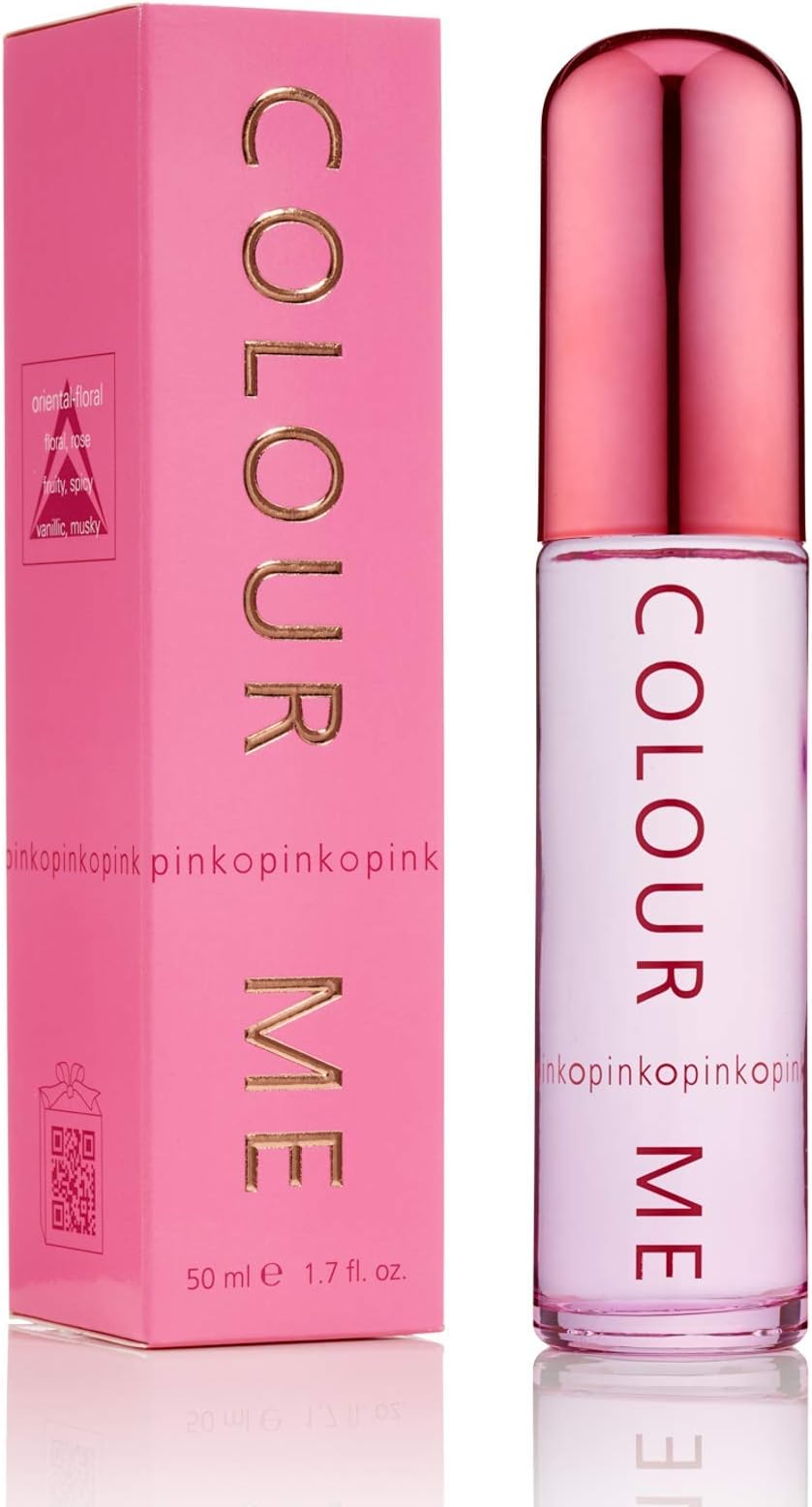 COLOUR ME Pink Perfume for Women. 50ml Eau de Parfum. Luxury Fragrance - Ladies Perfume, Long Lasting Womens Perfumes by Milton-Lloyd