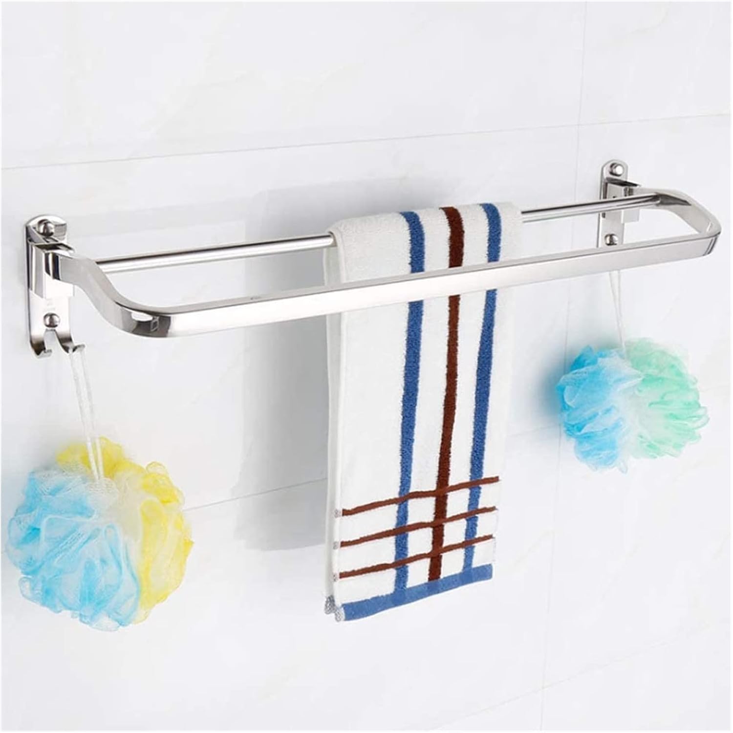 UWEREBFM Towel Rail Towel Shelfs,Double Rail Towel Rack