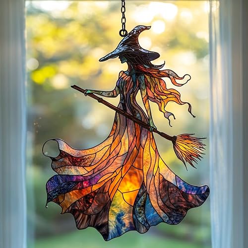 Miniatura 23 de Atrapasoles de cámara vintage retro de acrílico con efecto de vidrio manchado para ventana, colgante de coche, adorno navideño para interior y Como