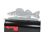 Vista 89 de Hobby, Recreation and Career Style Metal Powder Coated Mailbox Topper (Tent Camping, Matte Black)