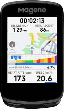 Magene C606 V2 Bike Computer GPS 2.8" Color Touchscreen, Multi-Scenario ClimbPro, Live Segments, Cycling Dynamics, Offline Navigation & 15-25Hr Battery