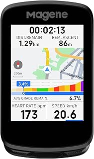 Magene C606 Smart Navigation GPS Bike Computer with Offline Map, 2.8-inch Color Touchscreen, WiFi & Bluetooth Cycling Computer, 11 Languages, IPX7 Waterproof