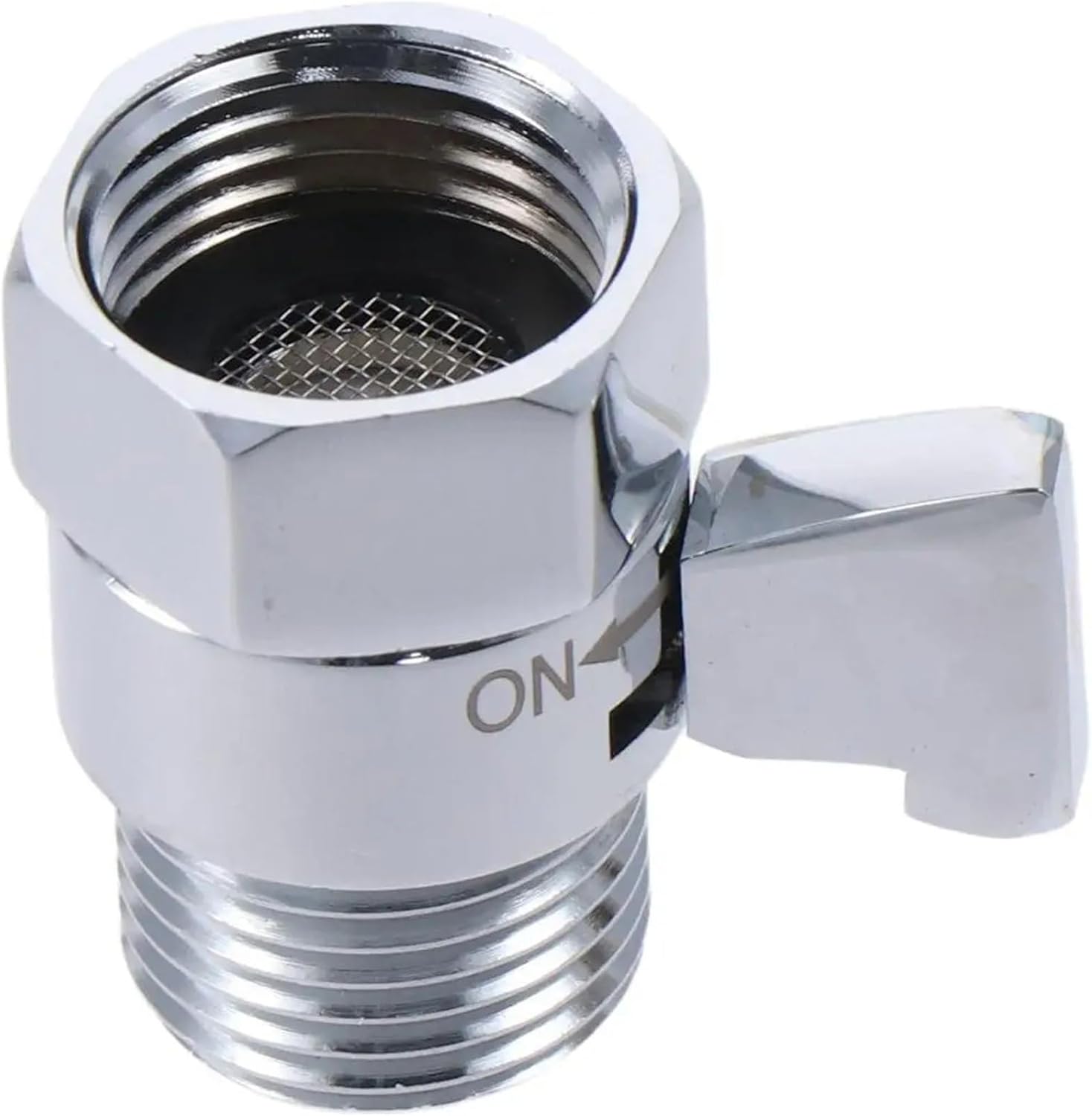 Durable Brass Shower Flow Control Angle Valve Ceramic Silver Brass Handheld Direct Water Pressure Regulator Worker