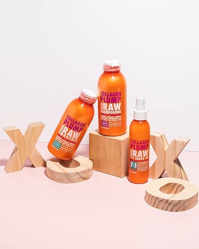 Miniatura 4 de Real Raw Champú de colágeno, acondicionador y kit de tratamiento sin enjuague