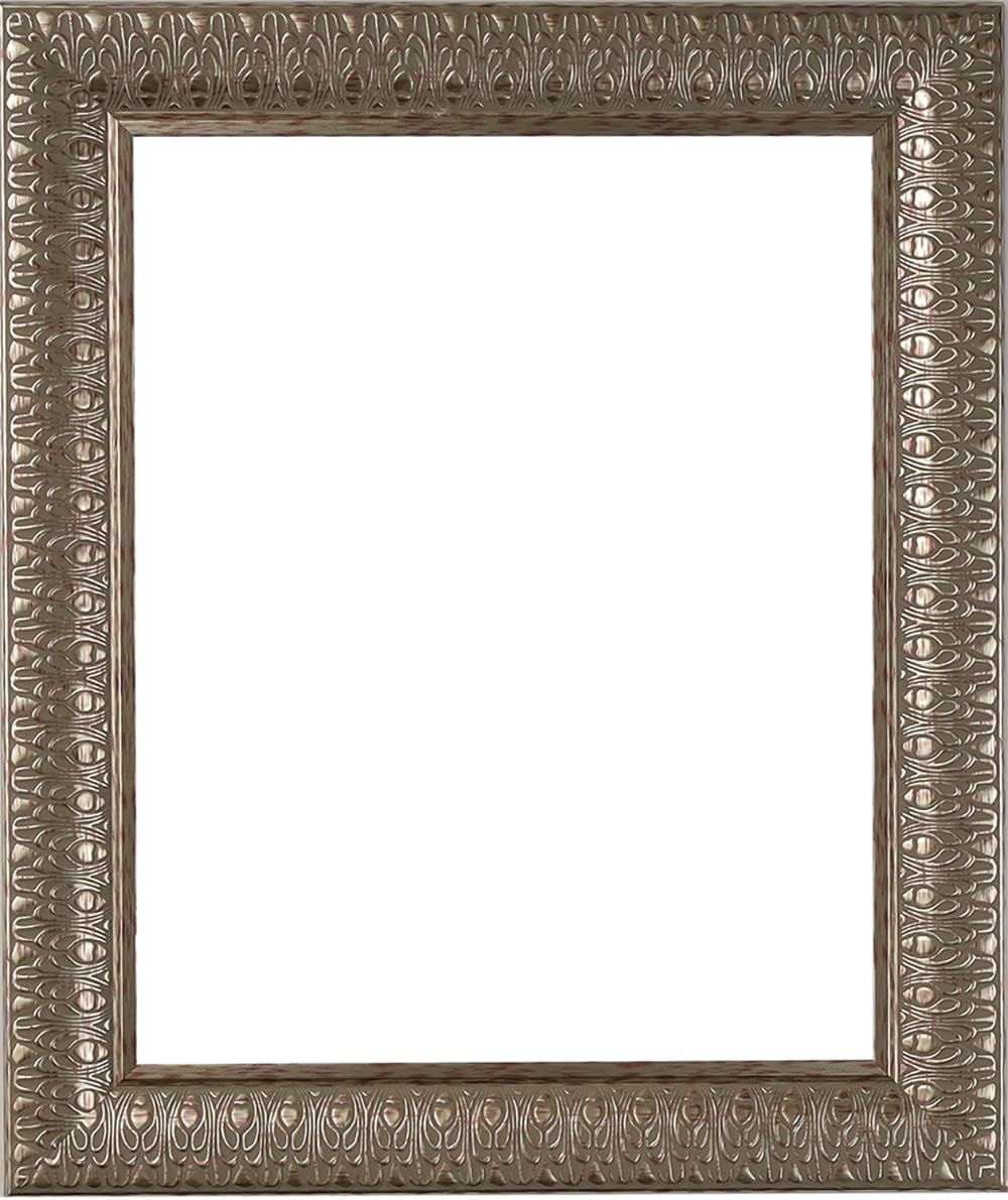 Picture Frames 24x48 Frames 3" 24x48 Poster Frame,24 x 48 Silver Picture Frame for Wall Mounting, Large Frame Ornate 48x 24 Canvas Oil Painting Frames Gothic Vintage Antique Luxury 2518 .Baroque Wood Alternative-Polystyrene for Photo,Diploma,Puzzle,TV