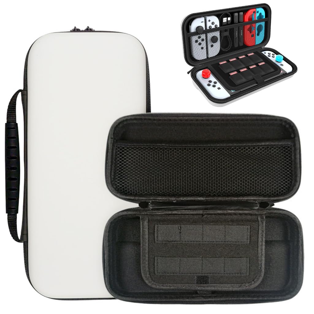 ZORBES® Carrying Case for Switch Gamepad,Organizer Bag for Switch/Switch OLED with 8 Games Cartridges Slot,Anti-Scratch EVA Storage Bag Switch Portable Carrying Case Accessories-image-37