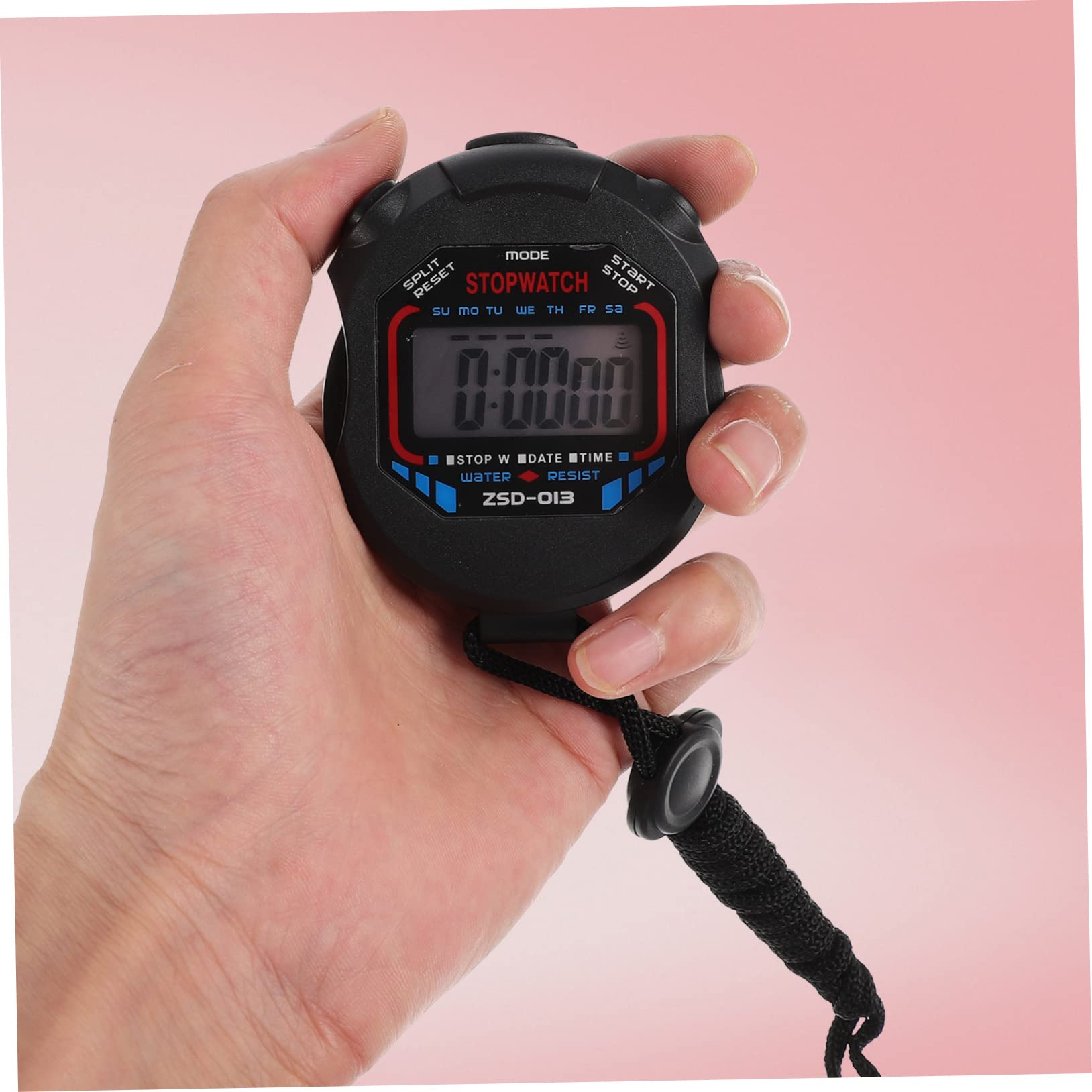 ifundom 5 Piezas Cronómetro Digital Deportivo Profesional con Pantalla LCD Grande Temporizador de Mano con Alarma para Fitness Infantil y Árbitros Función