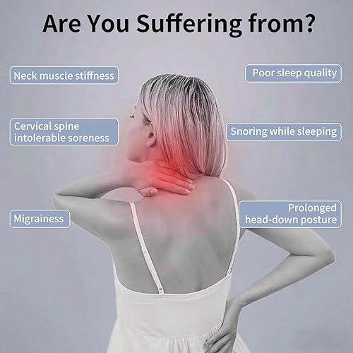 Miniatura 6 de Almohada cervical pequeña para el cuello, almohada de alivio de presión del dolor de cuello de doble bola, almohadas ergonómicas de apoyo de