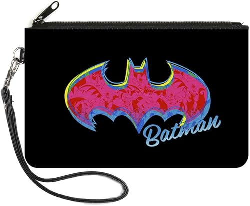 Buckle-Down Buckle-Down Cartera con cremallera Batman accesorio grande, Batman, 8 x 5 pulgadas