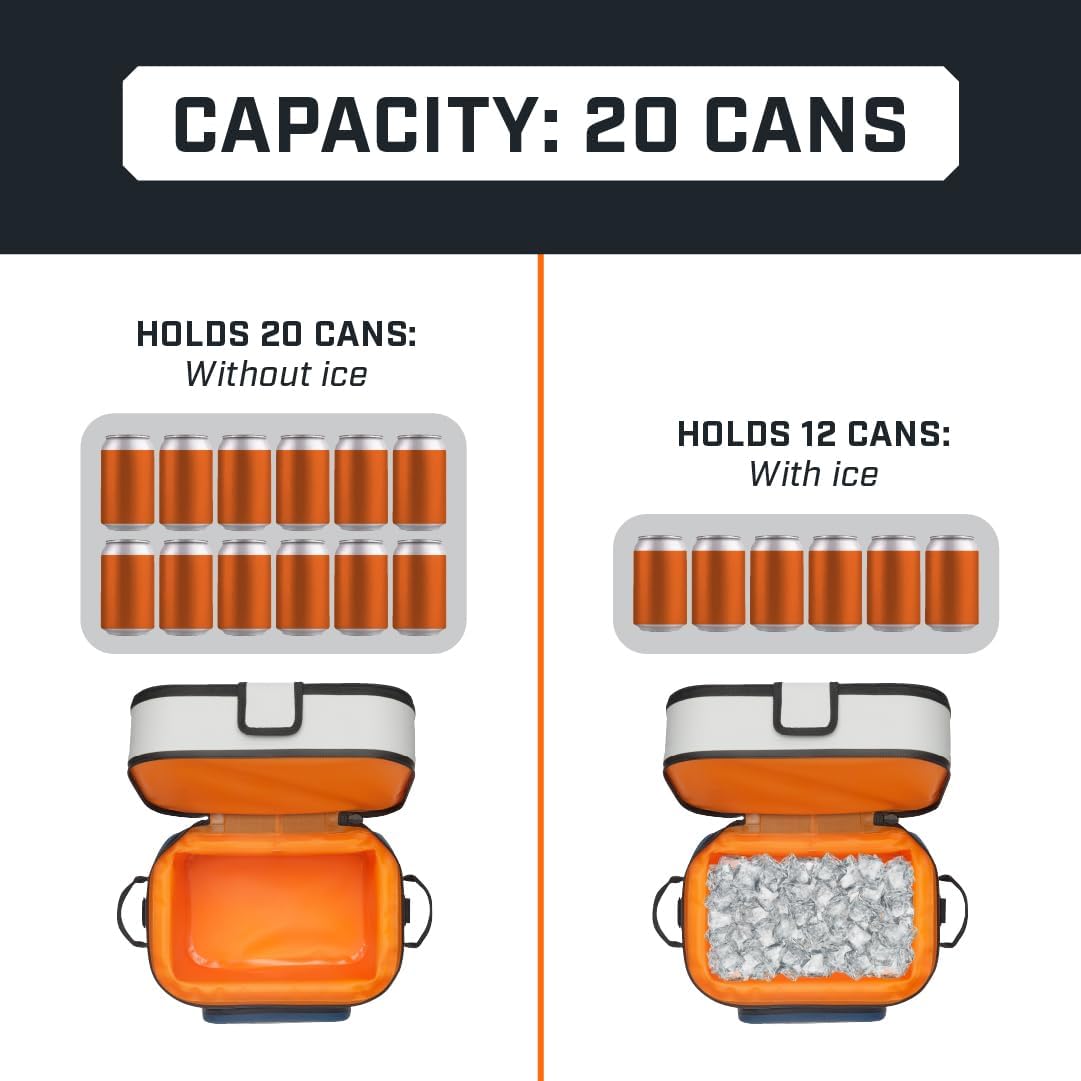 Bushnell Soft Coolers | Insulated Portable Ice Chest The Best Bag Cooler for Beach, Drinks, Beverages, Travel, Camping, Picnic, Leak-Proof with Waterproof Zipper