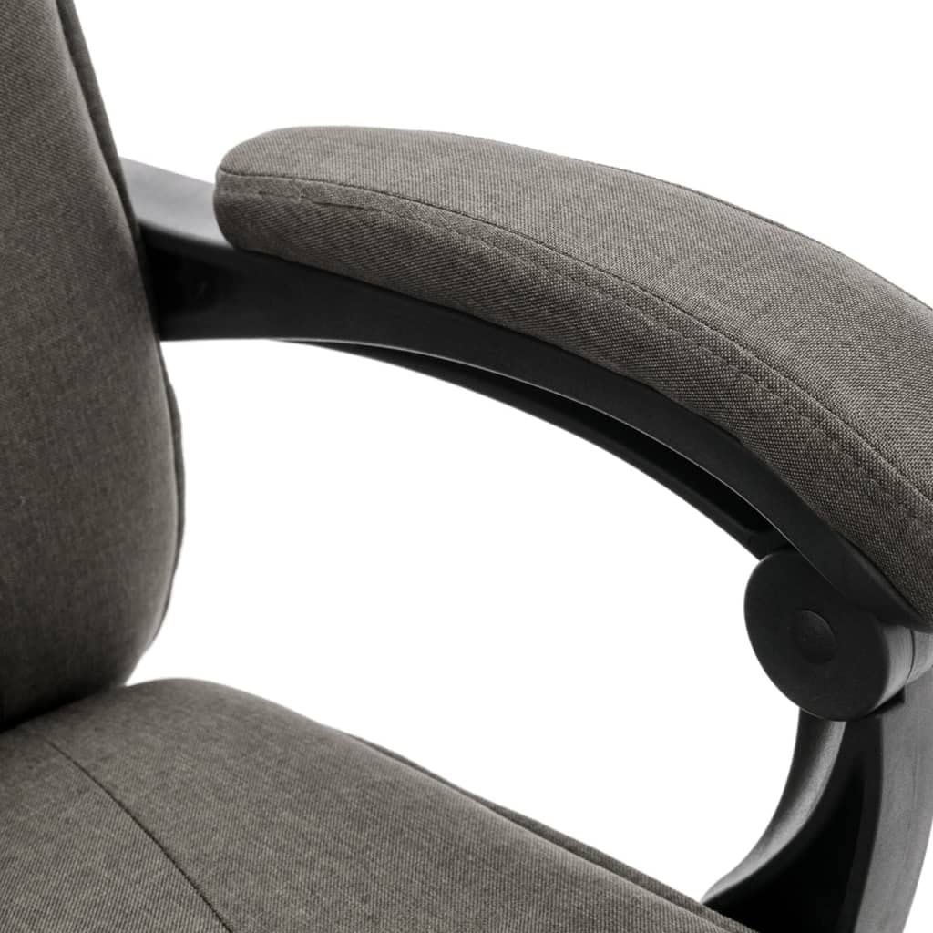 Sedia da ufficio massaggiante in tessuto grigio, regolabile in altezza, con funzione riscaldante e massaggio per schiena e vita, ergonomica, con ruote, ideale come sedia da scrivania per