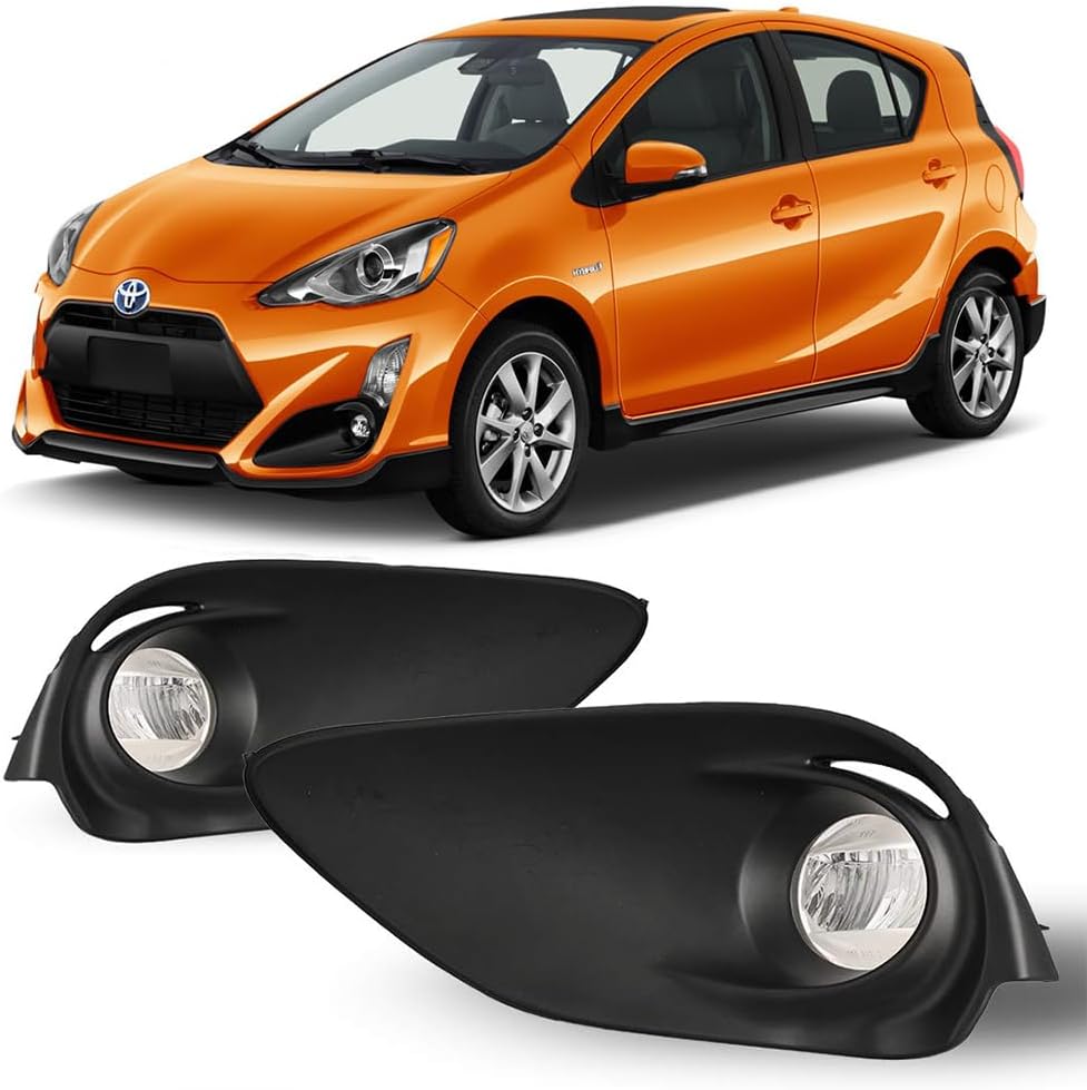 Winjet Fog Lights Compatible with for [2017 Toyota Prius C] Driving LED Fog Lights + Switch + Wiring Kit