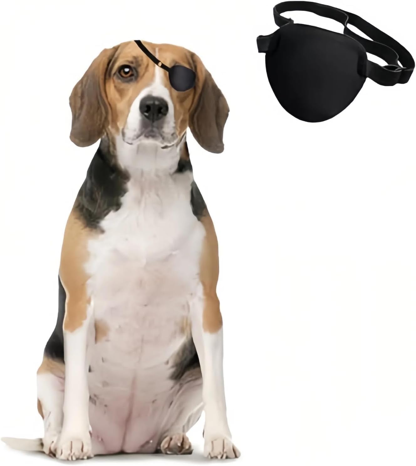 MANON ROSA Dog Eye Patch Pirate - Single Eyepatch Protective Eye Cover for Small Medium Large Dogs Cats with Eye Injuries and Wounds (Small)