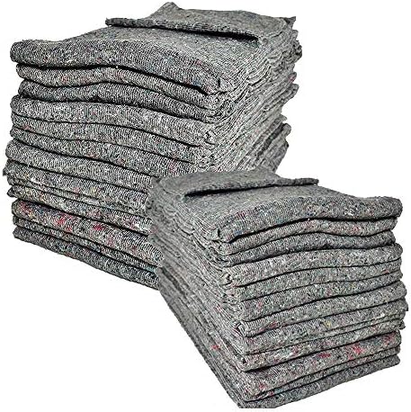 Pack of 20 Furniture Moving Van Removal Packing Transit Fabric Blankets -200cm x 150cm