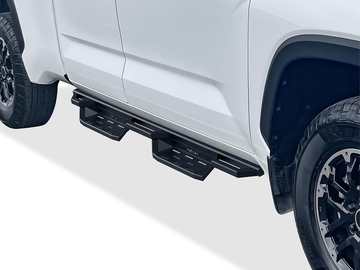 APS Stainless Steel Pocket Steps Running Boards Side Bars Compatible with Toyota Tundra 2022-2026 Double Cab