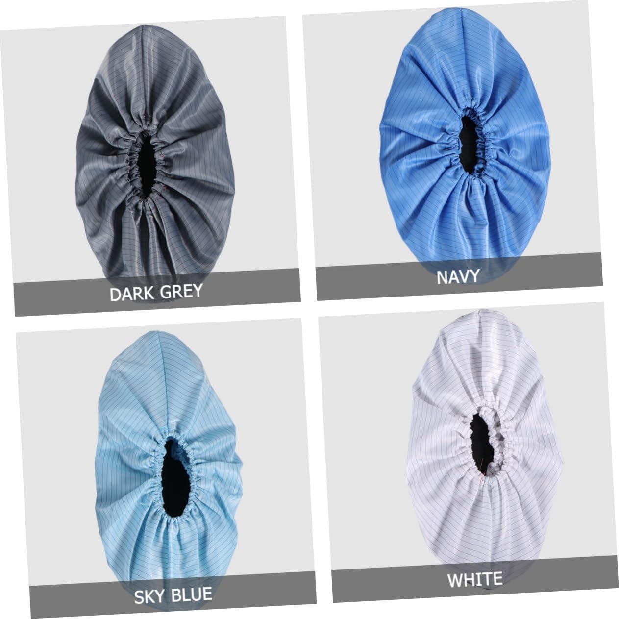 6pairs Reusable Anti-static Shoe Covers Non-slip Foot Covers for Household Use Washable and Dustproof for Labs Workshops and Beauty Salons