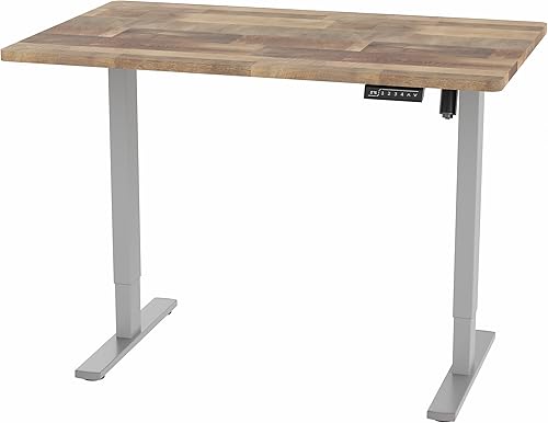 Vista 182 de VIVO - Mesa/tablero universal de 1.52 m x 60 cm (60 x 24 in) para escritorio de oficina y hogar con altura ajustable. Madera clara