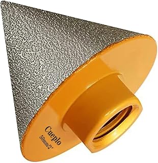 Diamond Beveling Chamfer Bit, Countersink Drill Bit for 0-2" (50mm) Hole Enlarging Trimming in Porcelain, Ceramic Tiles W/ 5/8"-11 Thread for Angle Grinders