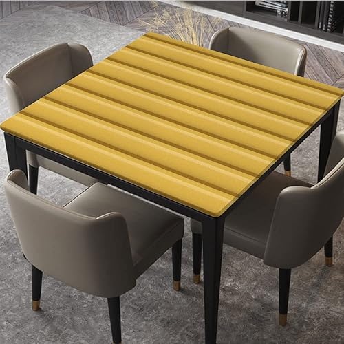 Miniatura 10 de DUNHUANG Mantel cuadrado ajustado con textura de madera, borde elástico, mantel elástico impermeable, mantel para el hogar al aire libre, decoración