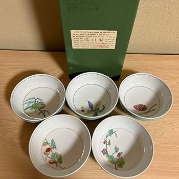 Amazon.co.jp: 深川製磁 みのり 小鉢揃 5個セット 宮内庁御用達