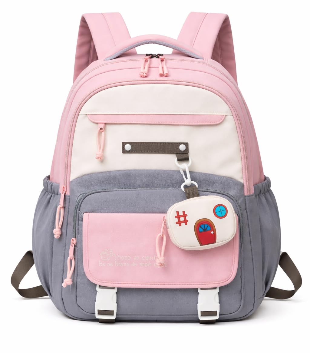 School Backpack Bags | Stylish College Backpack | Multiple Compartments | Lightweight Travel & Daily Use Bag | Waterproof | With One Hidden Pocket-image-33