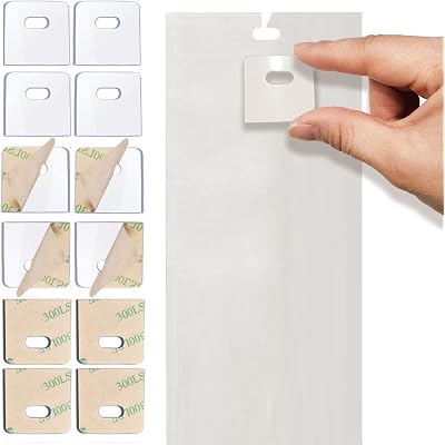 SOGEWO (30 Set/ 60 Pieces) Clear Vertical Blind Repair Tabs, Vertical Blind Repair Kit, Vertical Blinds Replacement slats with 2 Alcohol Wipes