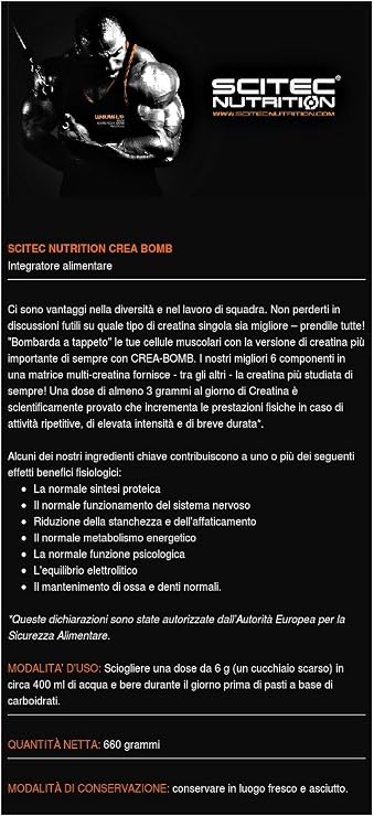 Crea-Bomb - 1.46 lbs - Grapefruit - Scitec nutrition