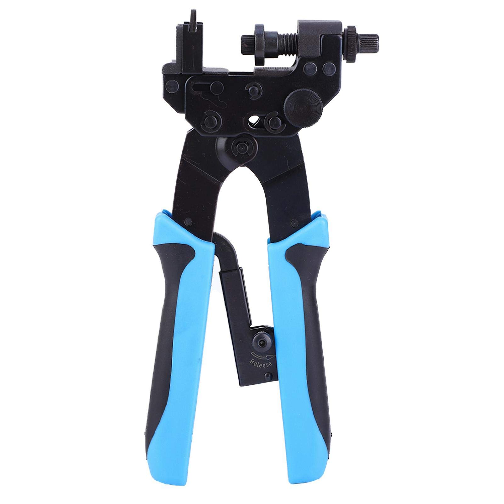 Pinza a crimpare per connettori, pinza a crimpare a compressione terminale F BNC RCA Pinza a crimpare per cavi coassiali di rete Pinza regolabile