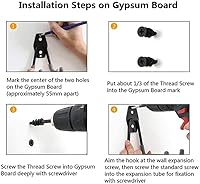 Vista 5 de Zoele Percha para cochecito de bebé, soporte para cochecito de bebé, gancho de pared, gancho de pared para herramientas eléctricas de garaje