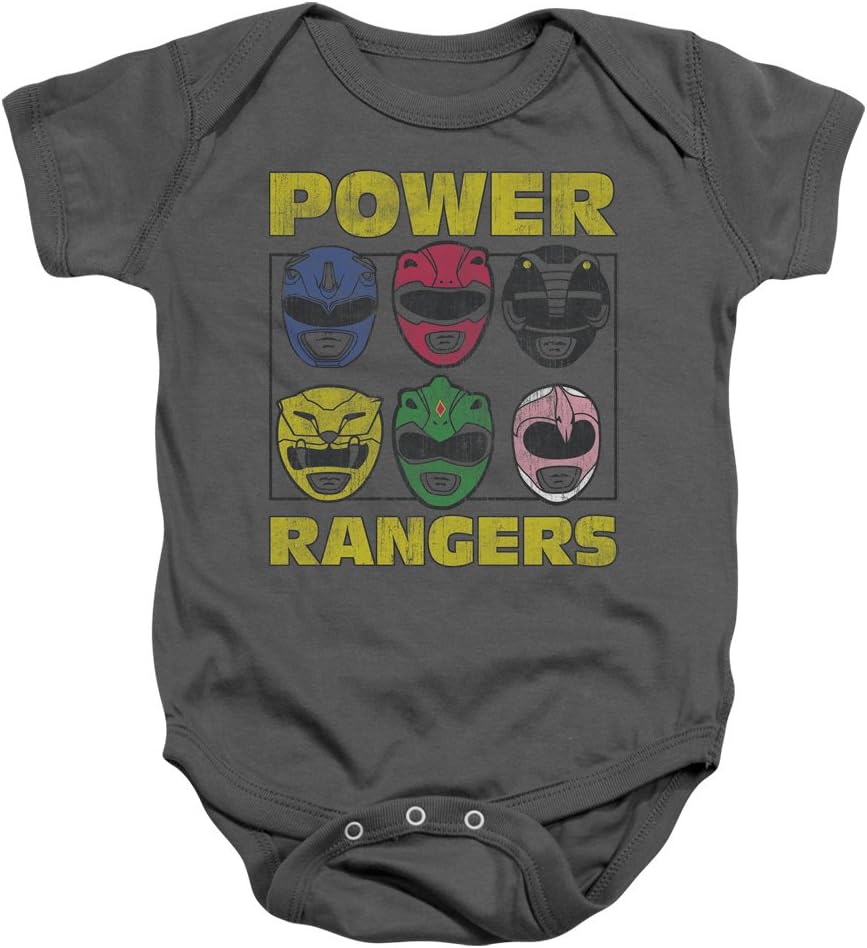 Infant Power Rangers Ranger Heads Infant Onesie Size