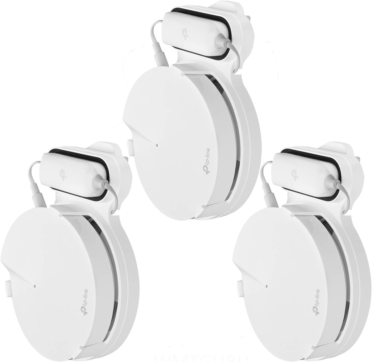 WMTGUBU Home Wall Holder for TP-Link Deco (M5) WiFi Router, Sturdy Whole Home Wi-Fi Wall Mount Bracket, Space Saving for TP-Link Router Wall Mount Holder, Without Messy Wires and Screws, White(3 Pack)