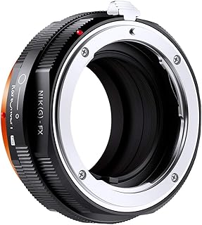 K&F Concept Updated NIK(G) to FX Adapter, Manual Lens Mount Adapter with Aperture Control Ring Compatible with Nikon Nikkor AI-G G Mount Lens and Compatible with Fujifilm Fuji X Mount Cameras