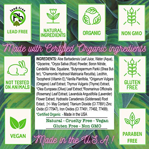 Fifth & Skin (Porcelain) Better’n Ur Skin Liquid Foundation – Natural – Organic - Gluten Free - Vegan - Cruelty Free - Palm Free - Natural Sun Protection – Healthy, Buildable Coverage - 1 Oz. #TOP4