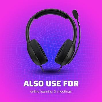 PDP Gaming AIRLITE Xbox Headset with Noise-Cancelling Microphone, Licensed Microsoft Series X|S, Xbox One Accessories, PC/Windows 10/11, Lightweight Wired Power Stereo headphones - Black
