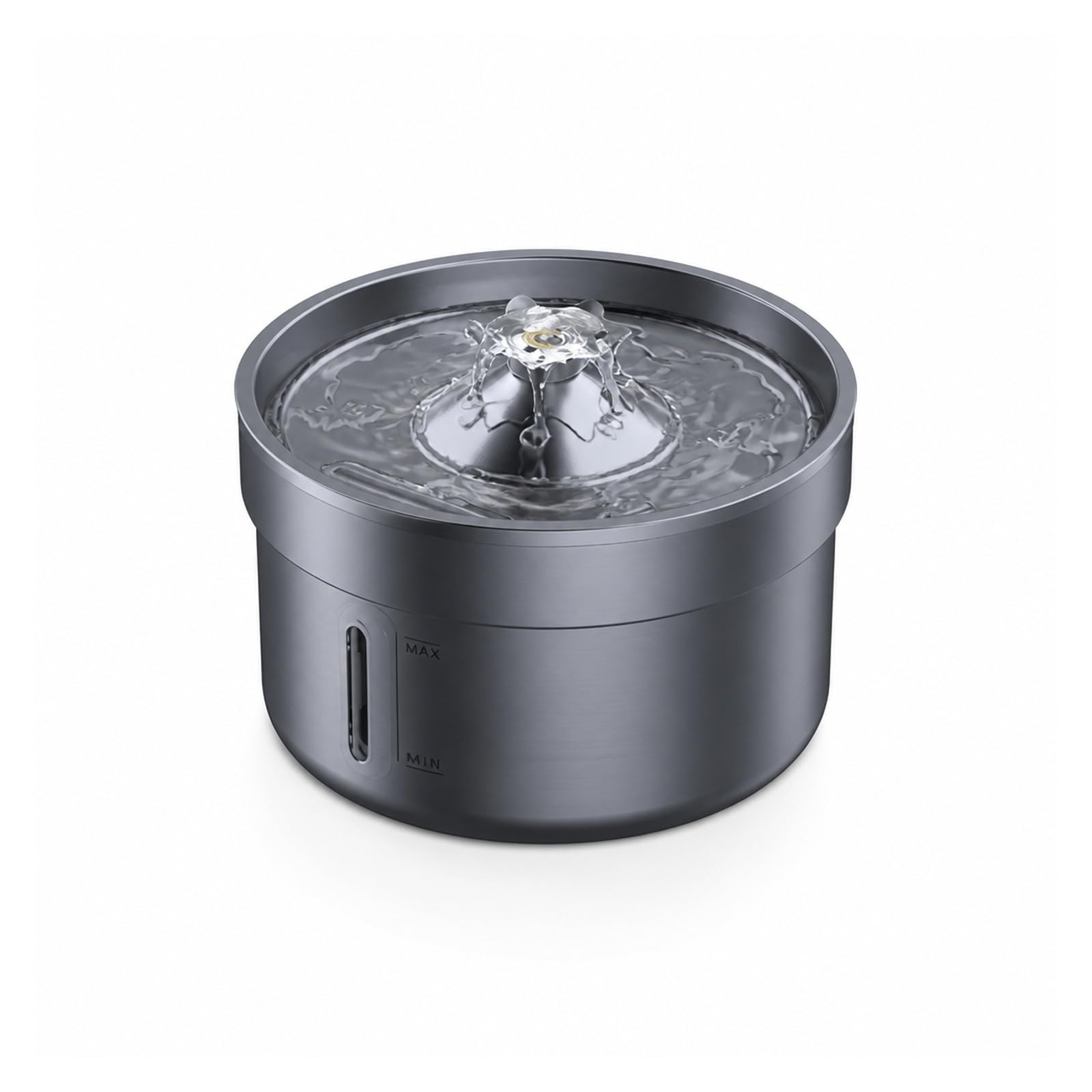 Fuente para Beber para Mascotas, Bebedero para Mascotas De Acero Inoxidable | Dispensador Automático De Agua Para Perros Y Gatos, Acero Inoxidable,