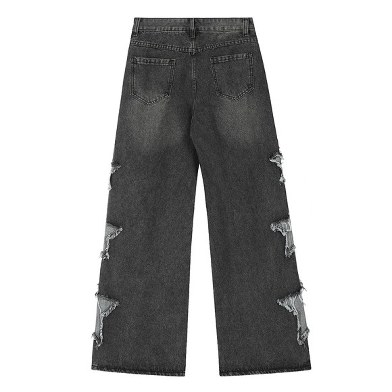 Pantalón Vaquero Mujer Ropa Vaqueros Casual Pantalones Invierno Rectos Tejanos Ligero Ancho Tallas Grandes Pantalon Elasticos Primavera Anchos Baggy