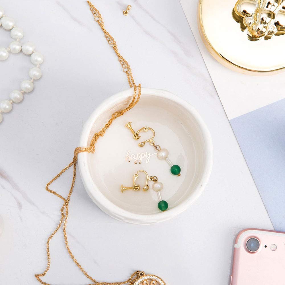 Caja de almacenamiento de joyas, regalo para mujer, caja de joyería, collar de cerámica, anillo, pendientes, caja de almacenamiento creativa de abeja, decoración de dormitorio, mini caja de regalo de