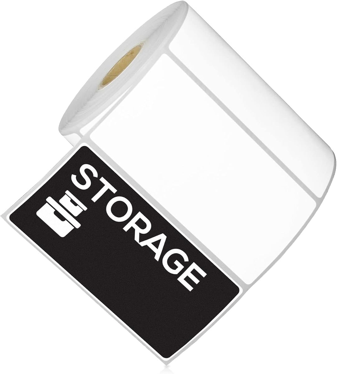 OfficeSmartLabels 4" x 2" Removable Direct Thermal Labels | Compatible with Rollo & Zebra Printers, 1" Core, Perforated, Water & Oil Resistant, 4 Rolls, 3000 Labels