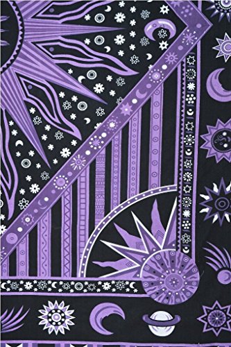 Popular Handicrafts Kp670 Zodiac Mandala Tapestry Celestial Wall Decor Burning Sun Tapestries Indian College Dorm Hanging Bohemian Hippy Hippie Gypsy Tapestry140X210Cms #TOP4