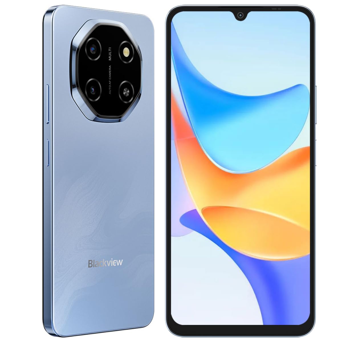 Blackview SHARK 6 5G対応 スマホ 本体 SIMフリー｜AI機能搭載｜Android 15 スマートフォン｜12GB+128GB (2TB拡張可能)｜6.88インチ大画面 120Hzリフレッシュレート｜5000mAh大容量バッテリー｜顔認証+指紋｜NFC機能+デュアルSIM 技適認証済