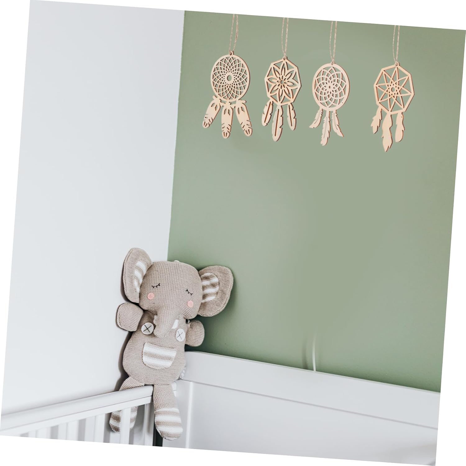 IMIKEYA 40pcs Unique Dream Catcher Pendants Wooden Decor Wall Hanging Adorns for Home