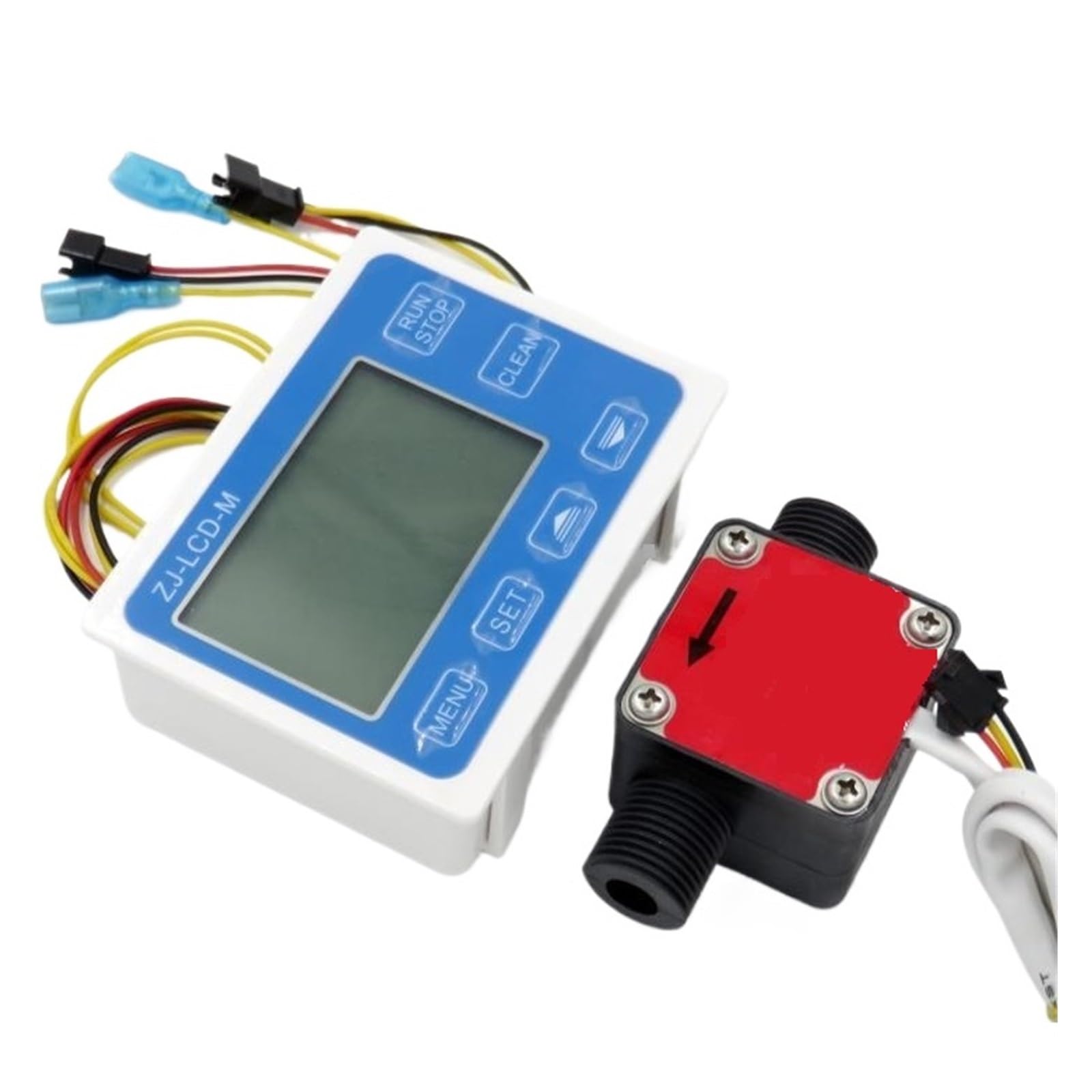 Medidor agua digital G1/2 y sensor de flujo aceite con controlador cuantitativo líquido 6