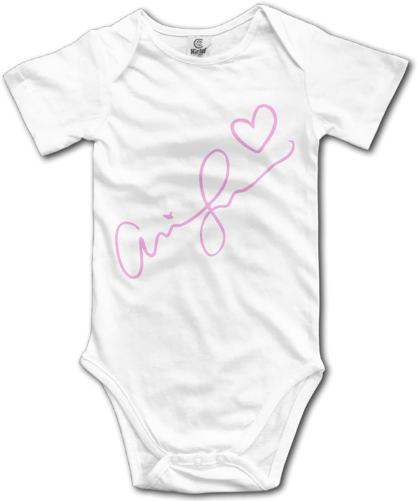 Hualihusao Infant Boys Girls Ariana Grande Signature Funny Baby Onesie Bodysuits