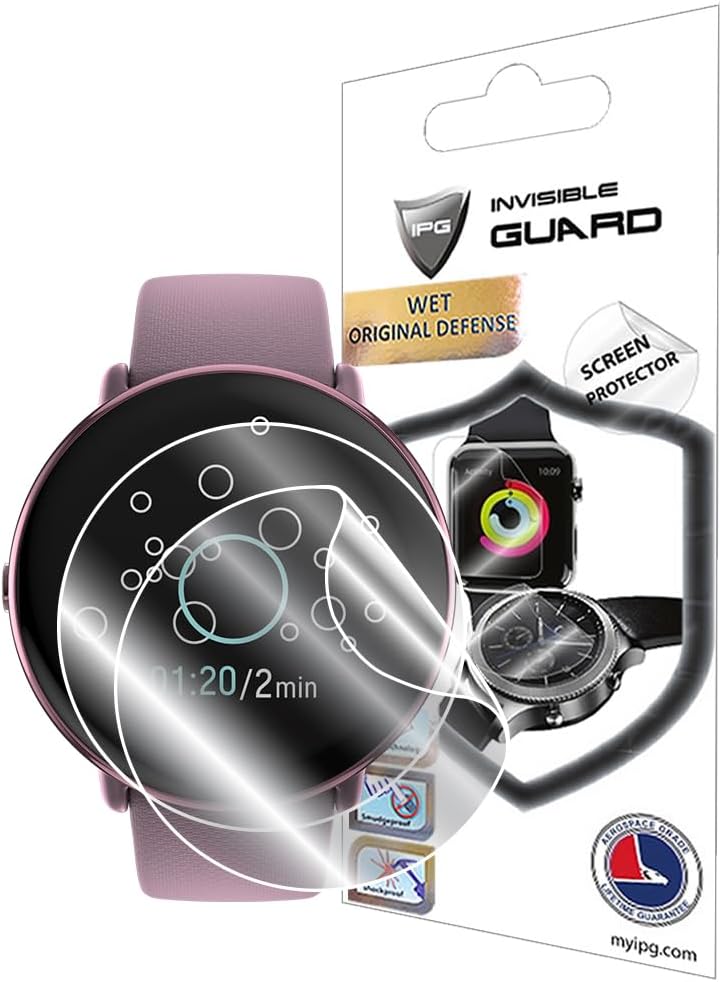 for Polar Ignite 3 Series Fitness Tracking Smartwatch Hydrogel Screen Protector (2 Units) Invisible HD Clear Film Anti Scratch Guard-Smooth/Self-Healing/Bubble Free for Ignite3