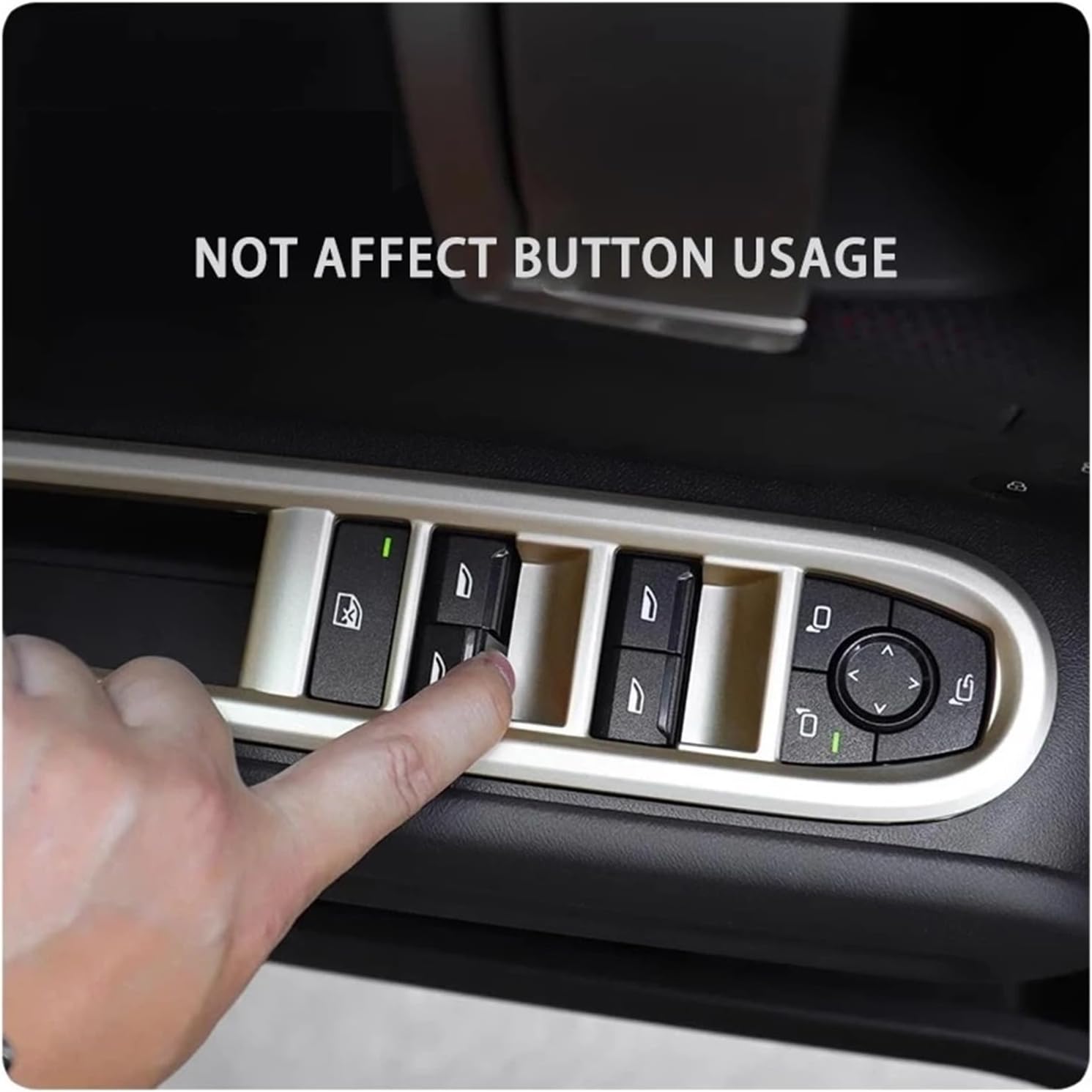 Car Door Window Lift Switch Panel Frame Cover ABS Stickers Interior Decorate Accessories Compatible for Mini Countryman U25 F65 2024 2025 Car Interior Decoration Accessories Carbon Fiber Wrap(B