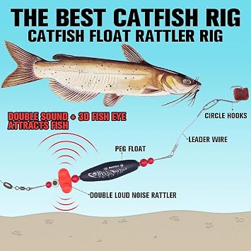 Catfish-Rig-for-Bank-Fishing-Catfishing-Tackle-Floats-with-Rattler-Santee Cooper Rig Equipment