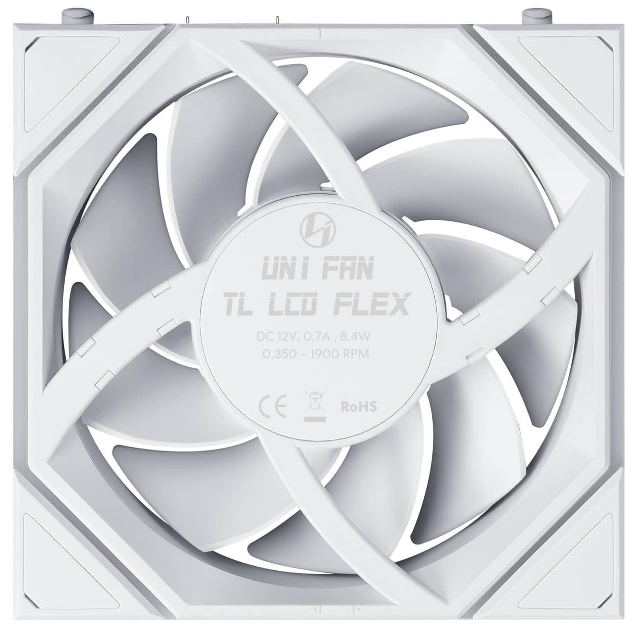 120mm Lian Li Uni Fan TL LCD FLEX ARGB, White (G99.12TLLCD1F3W.00)
