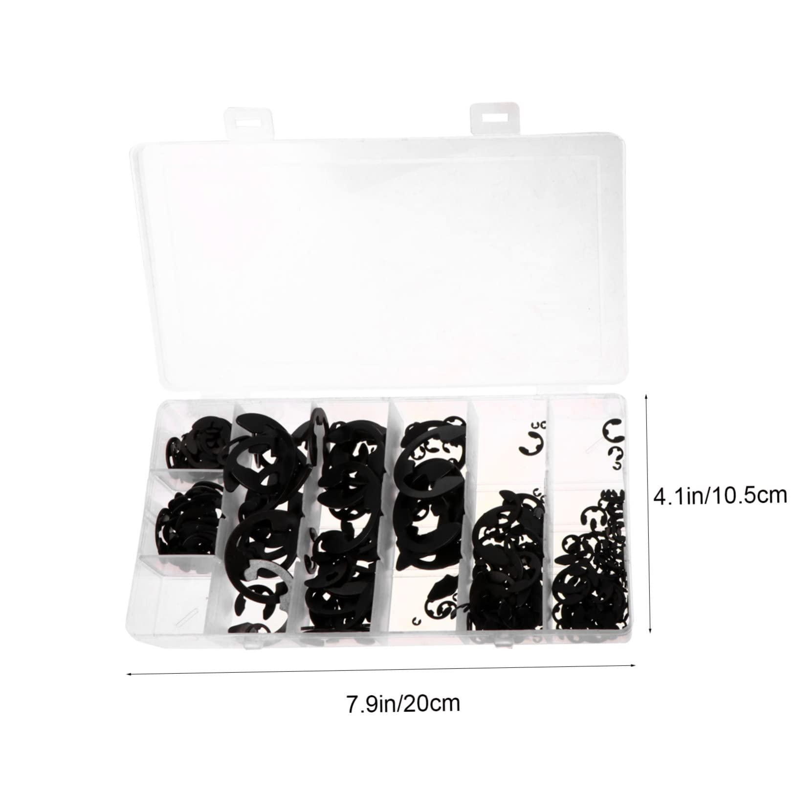 Unomor Snap Ring Set 328pcs External Circlip in Storage Case for Easy Access Protection