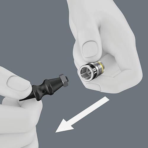 Miniatura 21 de 8100 SA 12 HF Juego de trinquete metálico cuadrado de empuje 1/4"